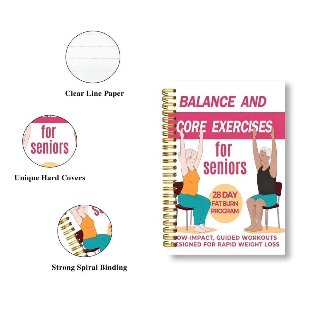 Chair Yoga Exercise Notebook F - Fitness Journal Planner 评论和价格