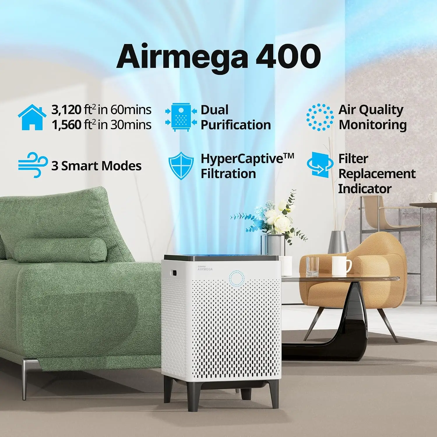 COWAY Air Purifier for Home Up - Air Purifier Hepa 评论和价格