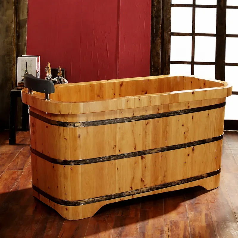Sichuan Cedar Wood Bathtub for - Health Wellness And Spa 评论和价格