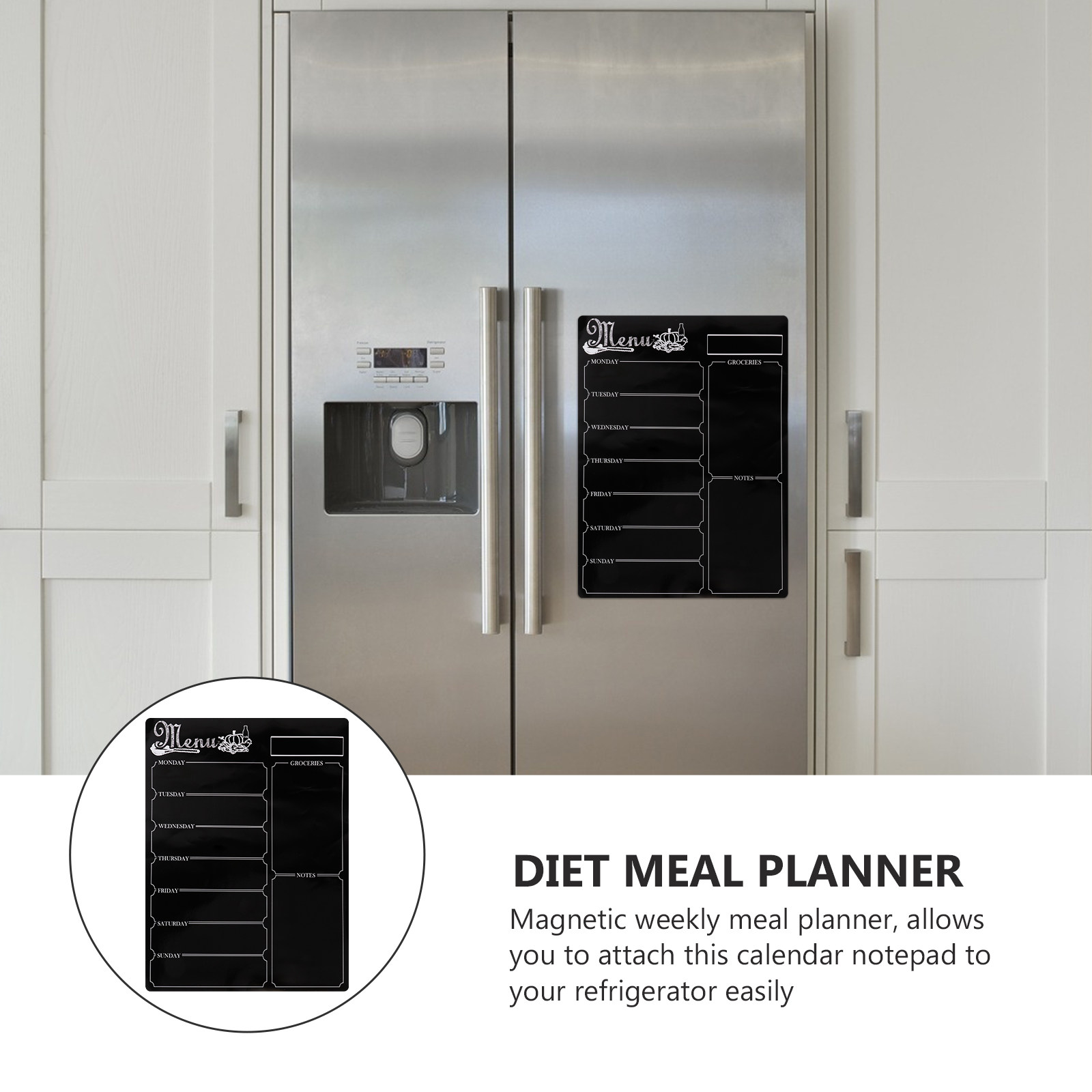 Magnetic Weekly Meal Planner O - Fitness Journal Planner 评论和价格